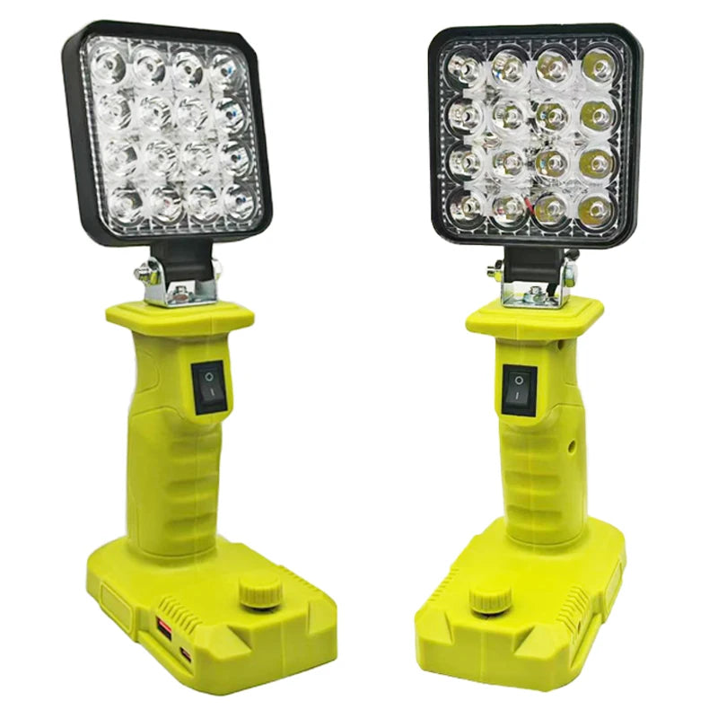 Power Tool Parts For Makita For DeWalt For Bosch For Milwaukee For Ryobi lithium Battery Flashlight Working Light Camping Lamp - Shoppiline