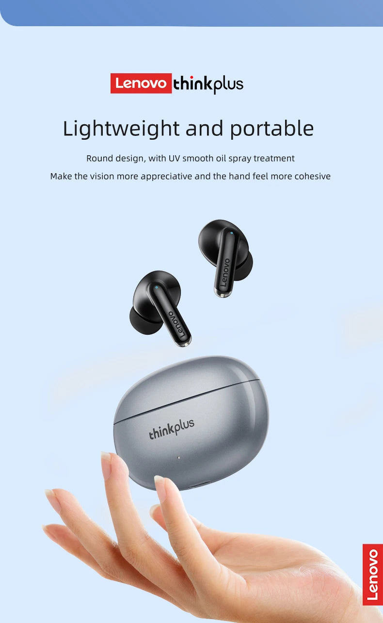 5PCS Original Lenovo XT88 Wireless Bluetooth Headset Ultra Long Standby Battery TWS Sport In-Ear Binaural HD Microphone