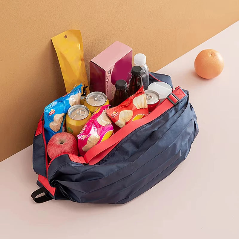 Foldable Eco-friendly Waterproof Storage Bag for Travel Shopping Portable Handbag Extra Large Capacity Travel Essentials