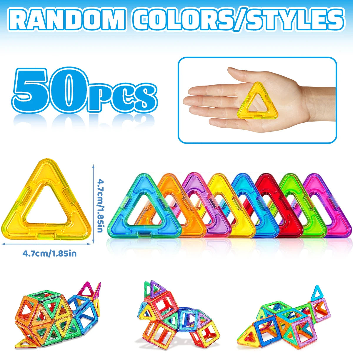 Magnetic Building Blocks Construction Sets Toy For Kids DIY Toys STEM Learning Educational Magnet Toys Birthday Gift