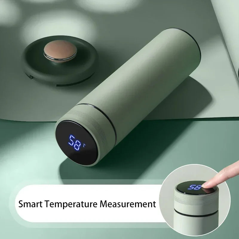 500ML Temperature Display Thermos Cup Stainless Steel Divided Thermos Bottle Outdoor Vacuum Insulated Cup Father's Day Gift - Shoppiline