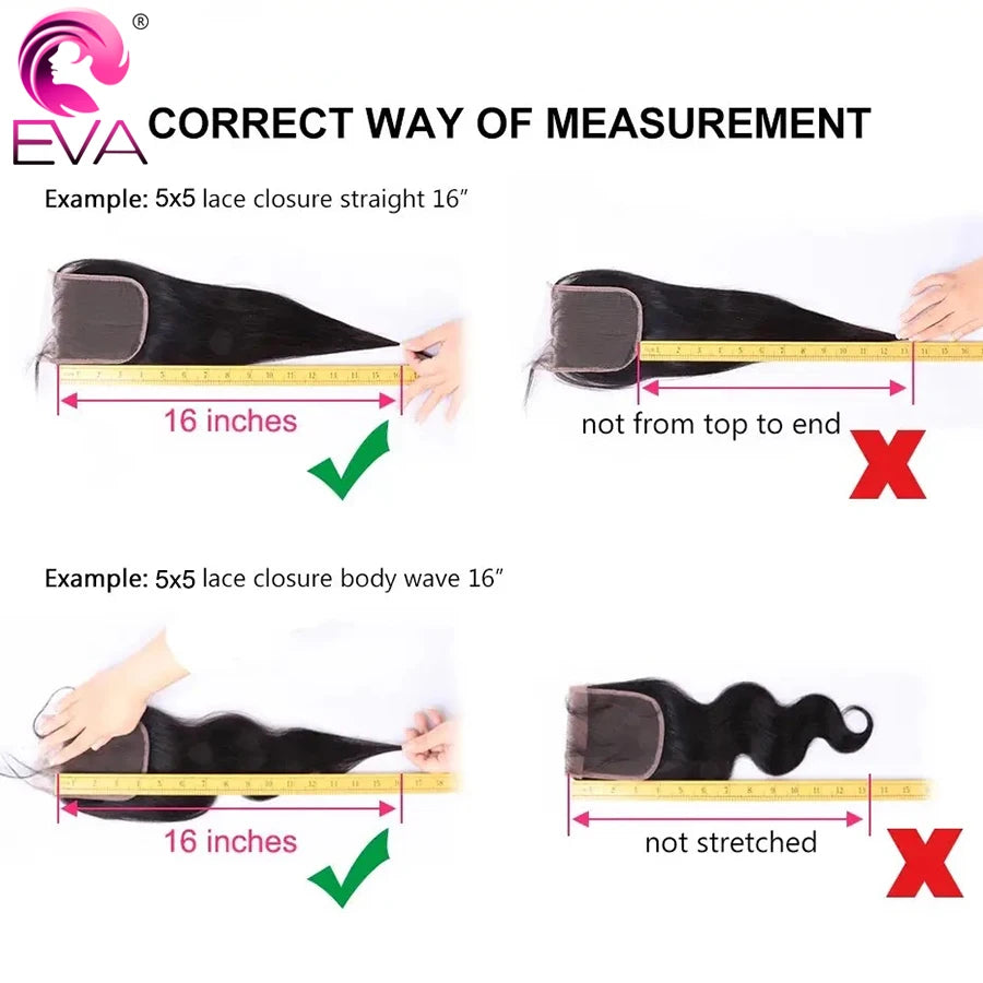 Eva 5x5 Hd Lace Closure Straight 13x4 Lace Frontal Closure Hand Tied Human Hair Closures Free Part Hd Lace Closure Pre Plucked