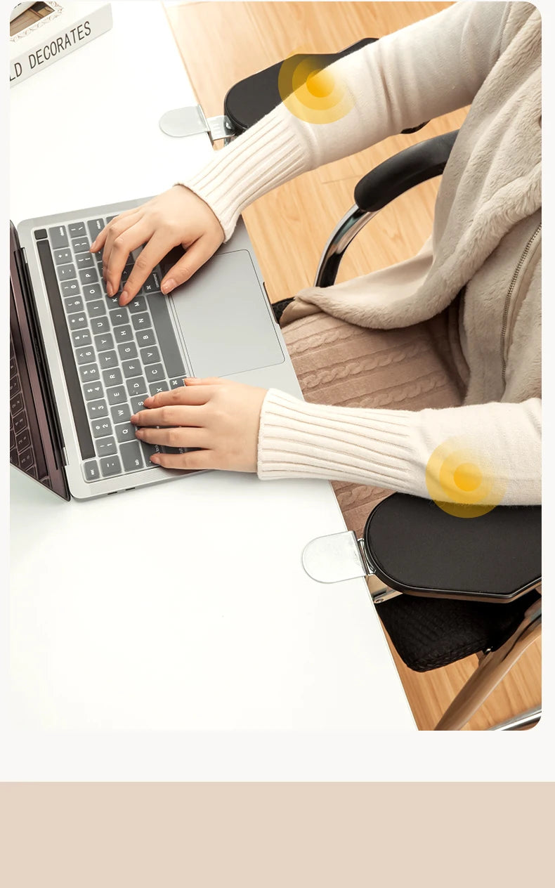 Computer Arm Rest For Desk Adjustable Ergonomic Wrist Rest Support For Keyboard Armrest Extender Rotating Mouse Pad Holder