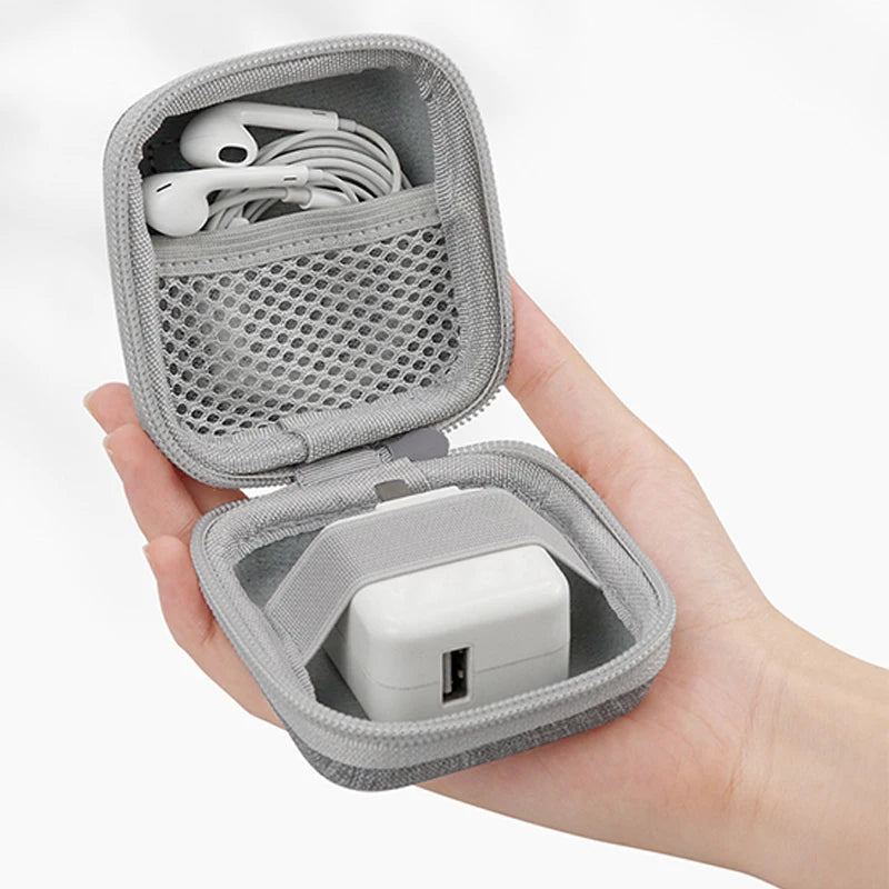 Portable Earphone Storage Bag Data Cable Organizer Bag Multifunctional Digital Gadgets Case For Charger U Disk Protective Cover