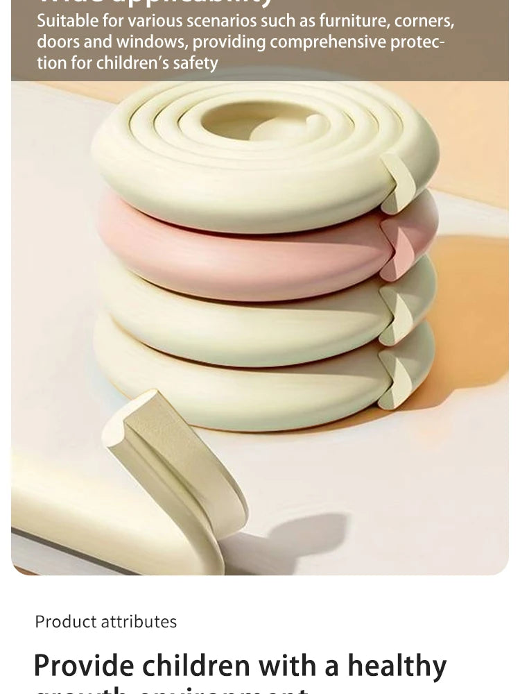 2M Child Bumper Strips Baby Safety Bumper Strips Table Safety Edge Coffee Table Corner Protection Strips