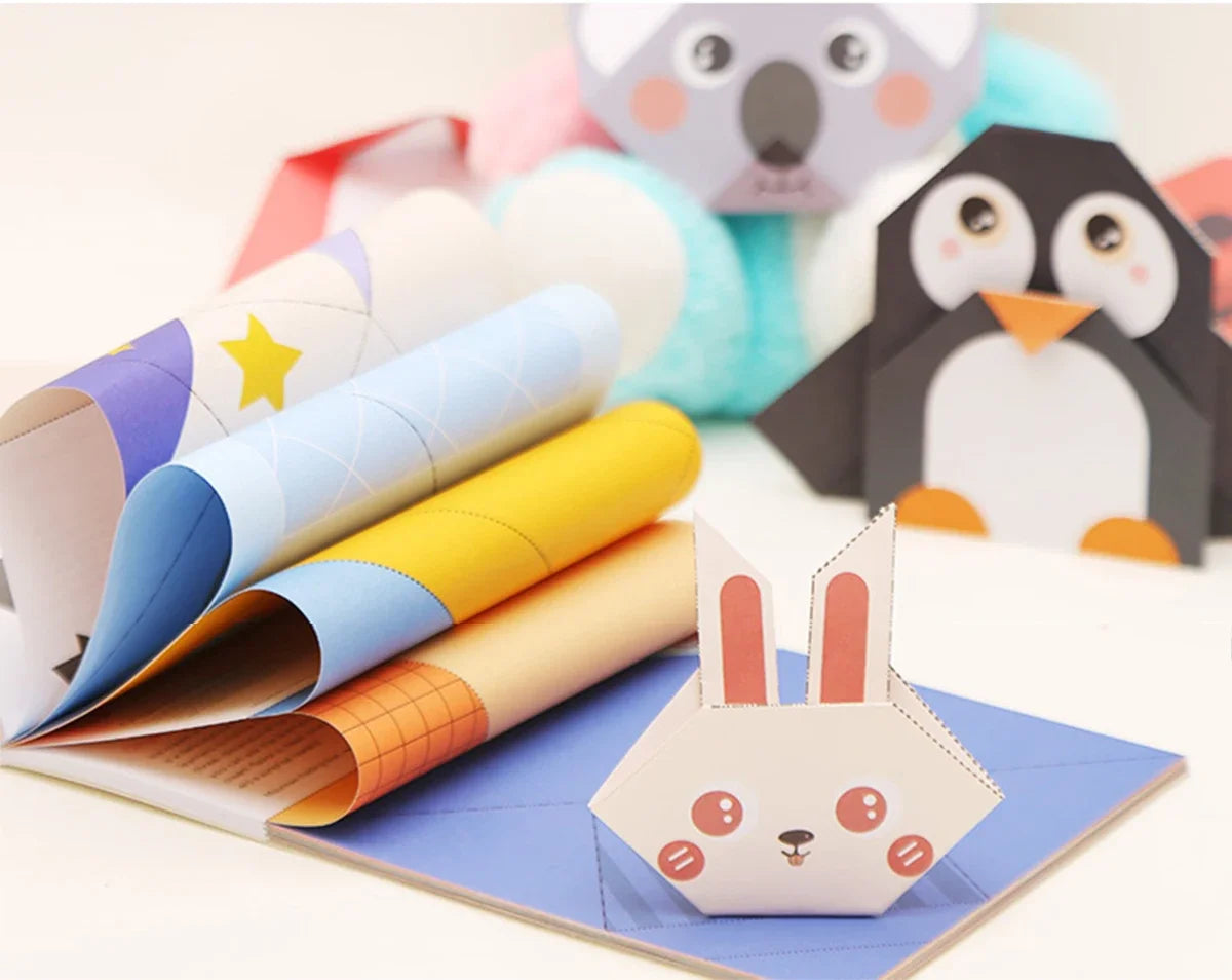 Origami Kit with 30/96 Sheets Paper & Guide Book, DIY Craft Art for Beginners kids，Multiple difficulty level challenges