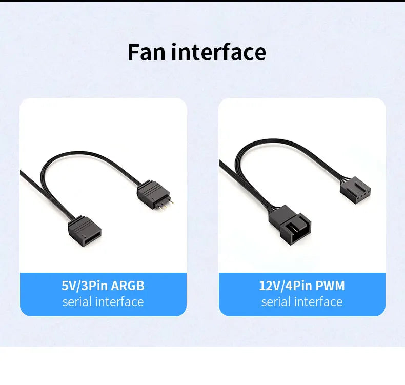 Teucer Infinite Mirror 120mm 5V 3Pin ARGB PC Case FAN 12V 4Pin PWM 800-2000RPM 12cm Chassis CPU Water Cooling Ventilator