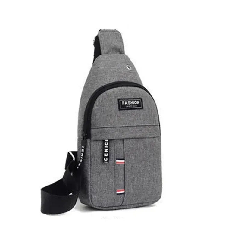 Men's Waterproof Chest Bag, Adjustable Shoulder Strap, Large Capacity, Outdoor Sports, Casual Fashion，water-resistant Fabric