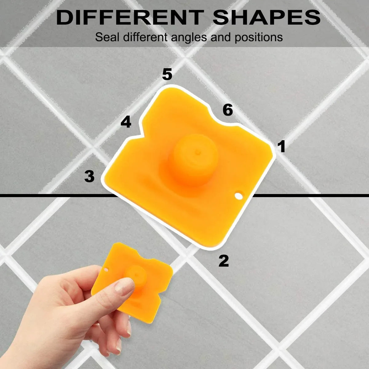 5pcs Caulking Nozzle Applicator Finishing Tool Spatula Plastic Glue Shovel Tile Brick Joints Floor Silicone Remover Grout Kit