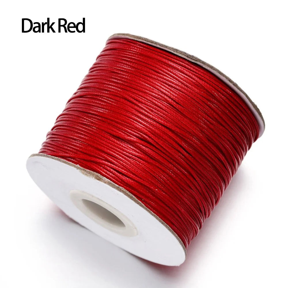 10m/lot Korean Waxed Cotton Cord Waxed Thread Cord String Strap Necklace Rope Bead For DIY Bracelet For Jewelry Making  Findings