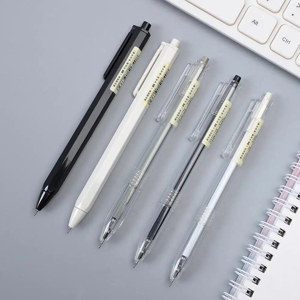 JIANWU 12Pcs/set 0.35/0.5mm Simple STYLE gel pen Black ink for student writing creative Neutral Pen Press School Supplies kawaii