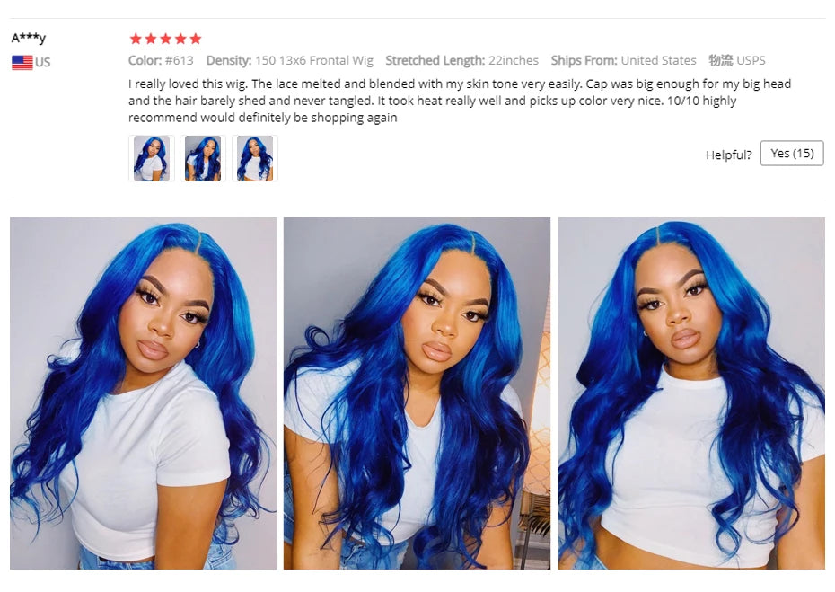 13x4 13x6 360 HD Transparent 613 Honigblond Farbe Spitze Front Echthaar Perücken für Frauen Rohes brasilianisches glattes Lace Frontal Perücke