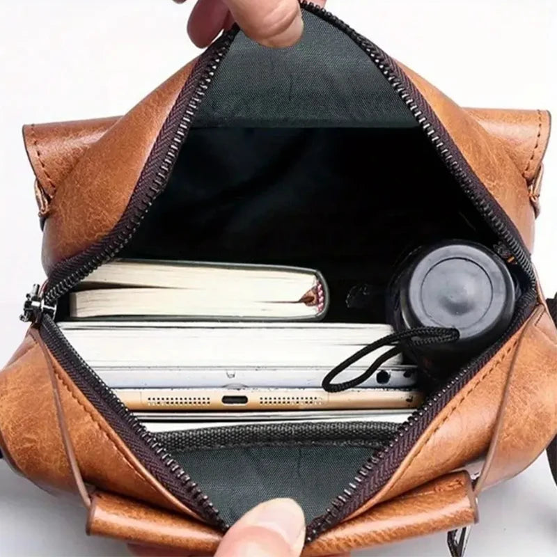 Neutraler Business-Schultertasche für Damen und Herren, geeignet für Geschäftsreisen, aus PU-Material