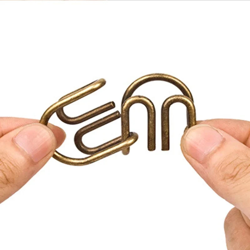 8 Pcs Metal Wire Puzzle Set, Brain Teaser IQ Logic Games for Adults, Challenging Montessori Mind Puzzles for Focus & Skill Train