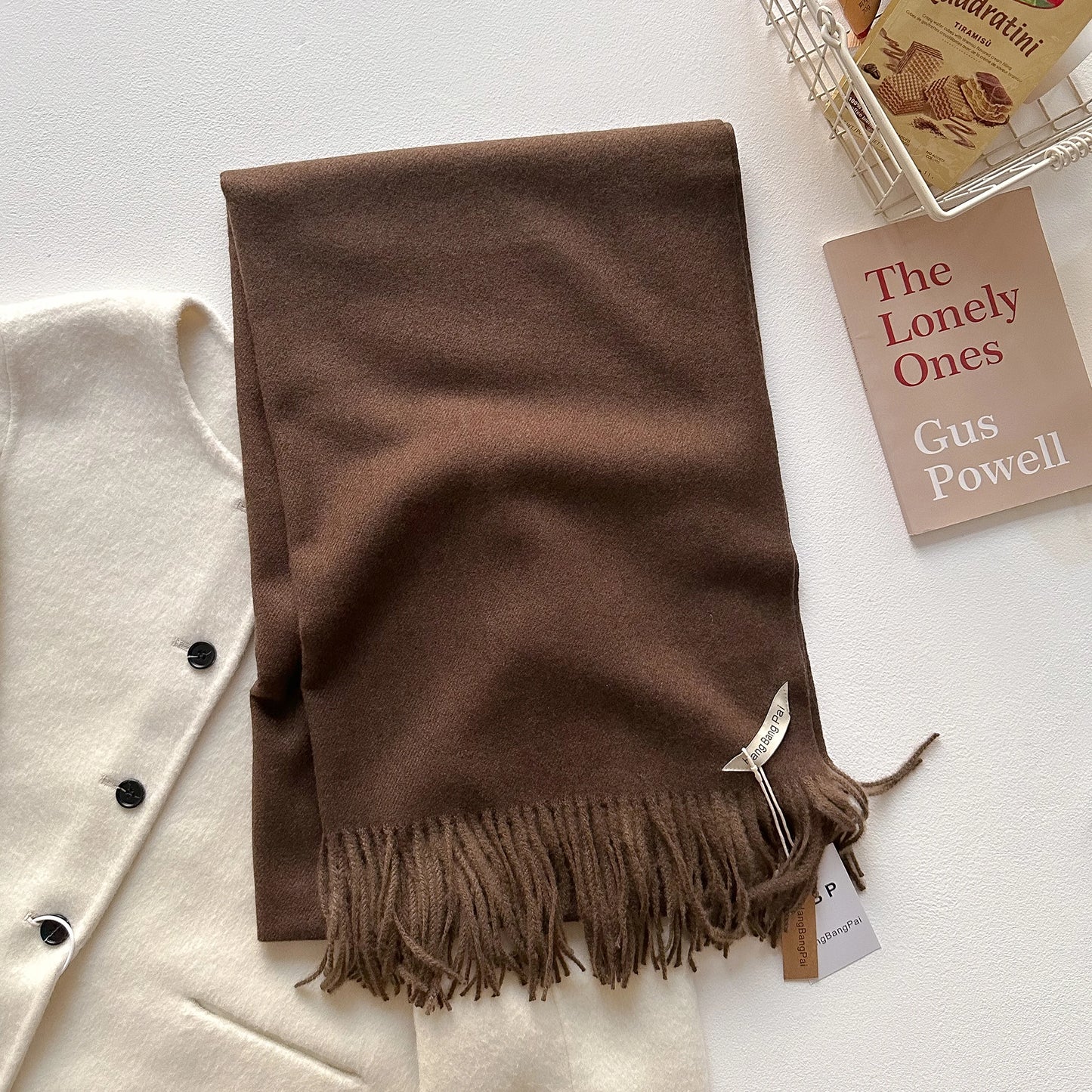 2025 New Winter Wool Scarf For Women Long Warm Cashmere Scarves Hijab Solid Lady Shawl Wrap Female Pashmina Bandana Head Scarfs