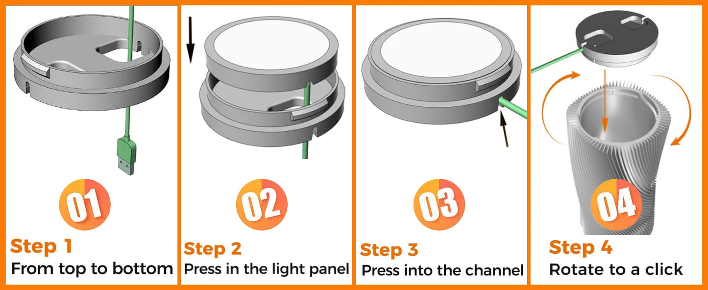 For Bambu Lab Led Lamp Kit Adjustable Light Kit Led Light Parts Hardware DIY Model white /cold/warm light Without Lamp shell 001
