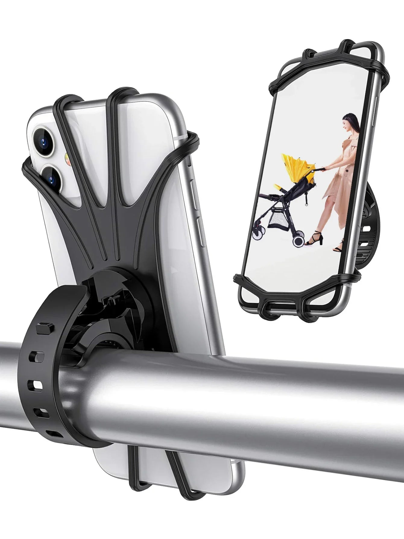 Baby Stroller Accessories Mobile Phone Holder Rack Universal 360 Rotatable Baby Pram Cart Phone Holdeolder For iPhone GPS Device