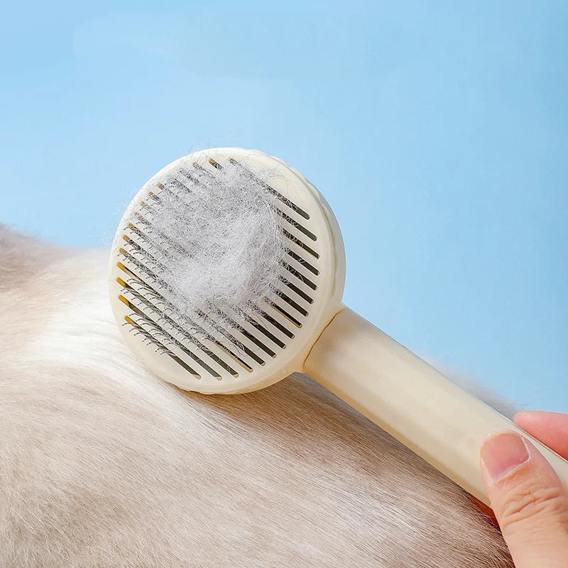 Dog Comb Pet Hair Removal Brush Cats and Dogs Special Comb Beauty Massage Self-cleaning Needle Comb Pet Supplies