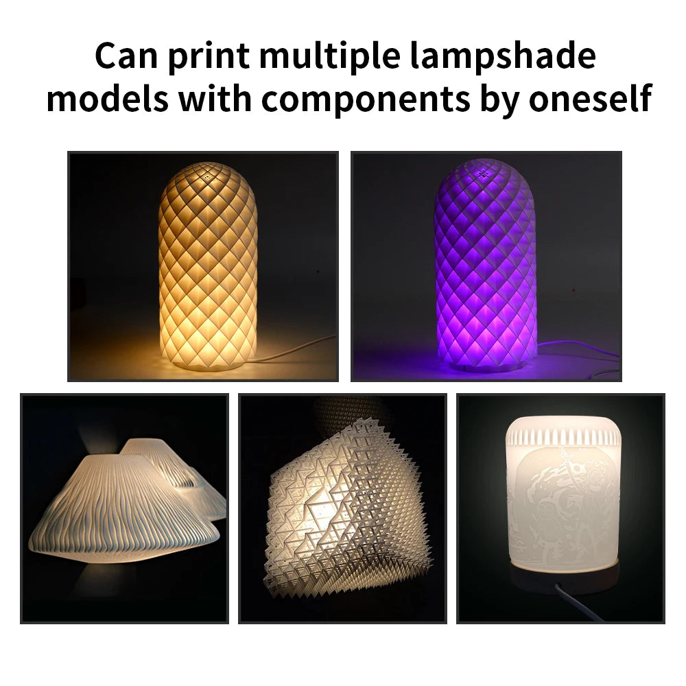 For Bambu Lab Led Lamp Kit 001 3D Printing DIY Model LED Lamp Kit 3D Printing Parts Led Lamp Kit 001 Rechargeable For Bambu Lab