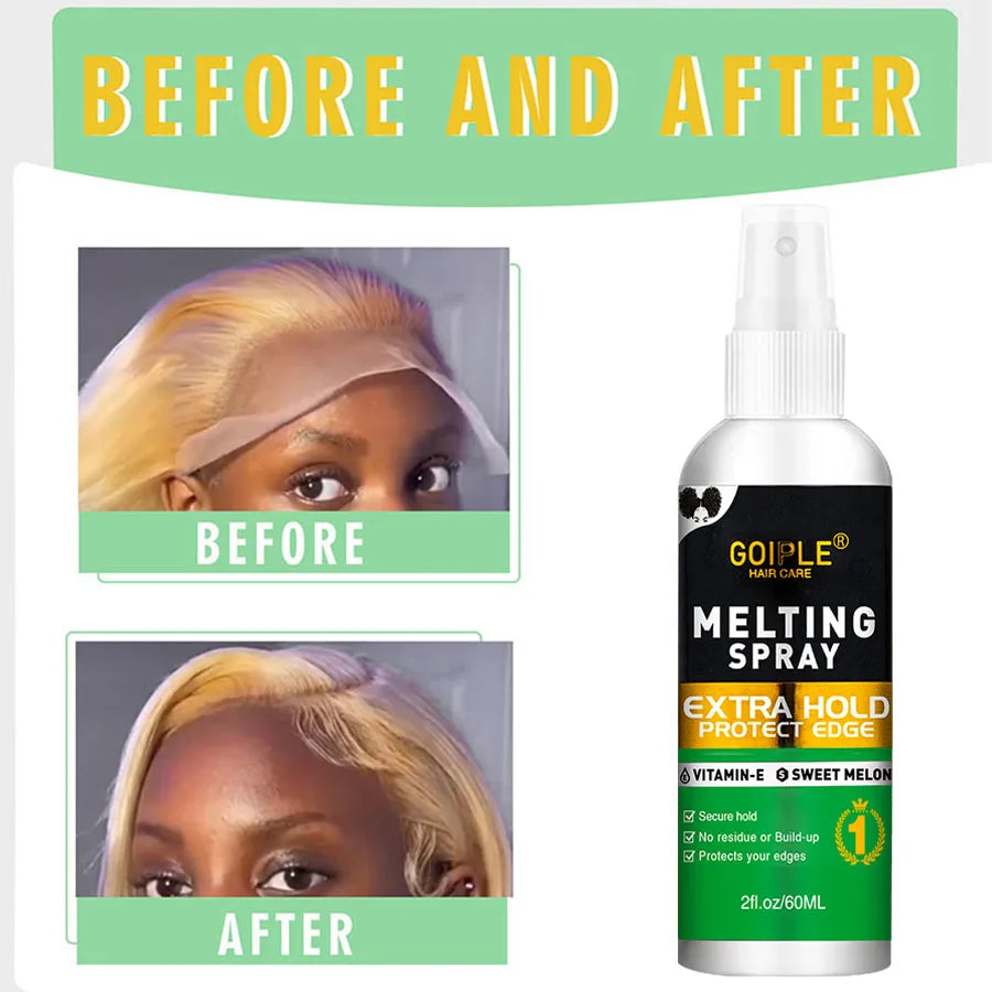 GOIPLE Anfänger Lace Wig Stylingprodukte Lang anhaltender Finishing Wachs Stick und Edge Control Gel Perückenkleber Kleinformat Set