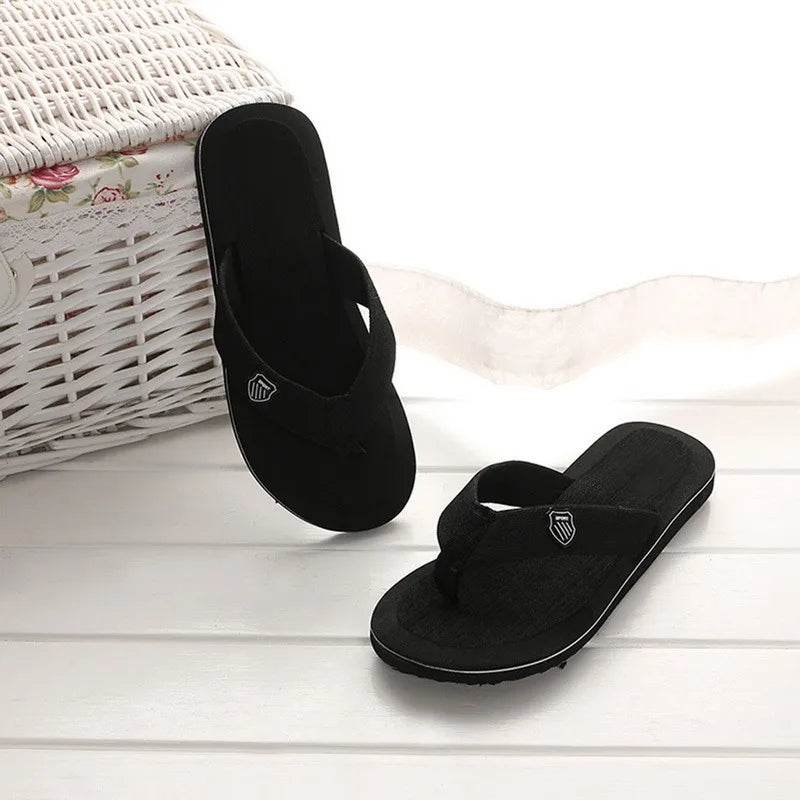 Flip-Flops For Men 2024 Summer Anti-Skid Breathable Home Outdoor Comfortable Slippers Daily Casual Men Flip-Flops Beach Slippers
