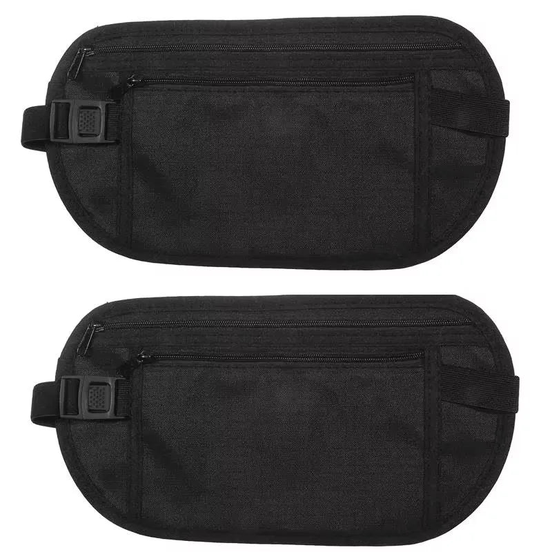 1/2pcs Sport Running Wais Bag Invisible Travel Waist Packs Pouch For Passport Money Belt Bag Hidden Security Wallet Gift Pack