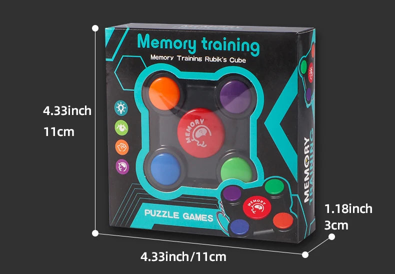 Puzzle and Memory Training Machine - Parent child Interactive Thinking Development Brain Toy - Creative Flash Sound - Mini Elect