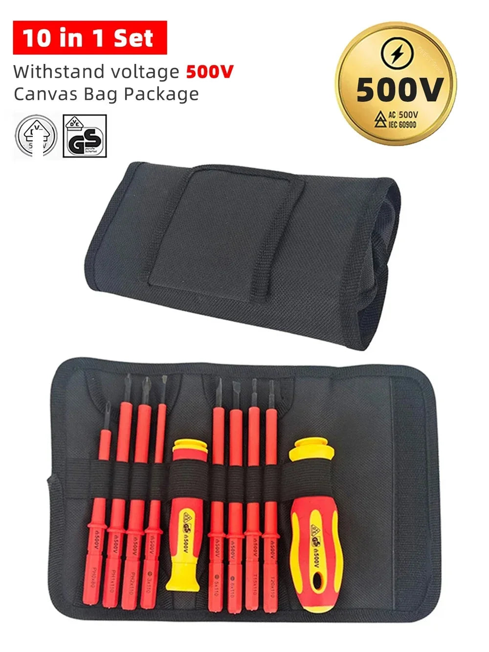 New Hexagonal Screwdriver Insulated Electrician Screwdriver High Hardness Set Magnetic Cross Word Shaped Plum Blossom