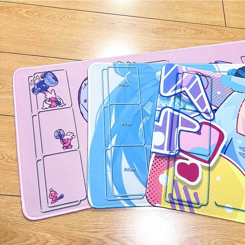 600X300X2Mm PTCG Trainer Nessa Iono Board Game Card Mat Tinkaton Waterproof Rubber Table Mat Anime Single Battle Table Pad - Shoppiline