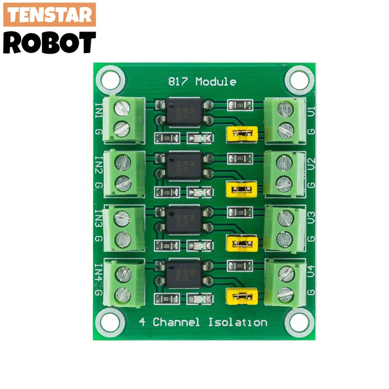 PC817 2/4/8 Channel Optocoupler Isolation Board Voltage Converter Adapter Module 3.6-30V Driver Photoelectric Isolated Module