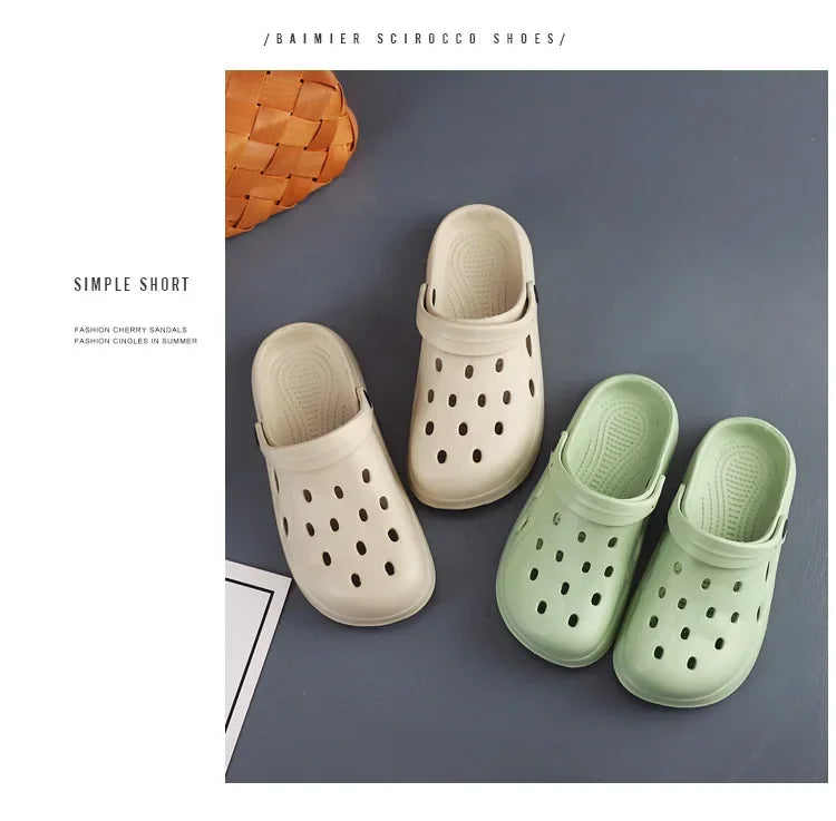 Mens Summer Beach Sandals Unisex Casual Garden Clogs Outdoor Wide Toe Cross Sandals for Ladies Non Slip House Shower Slippers