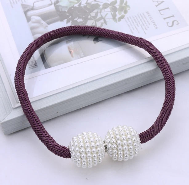 1/2PCS Pearl Magnetic Curtain Clip Curtain Holders Tie Back Buckle Clips Hanging Ball Buckle Tie Back Curtain Decor Accessories