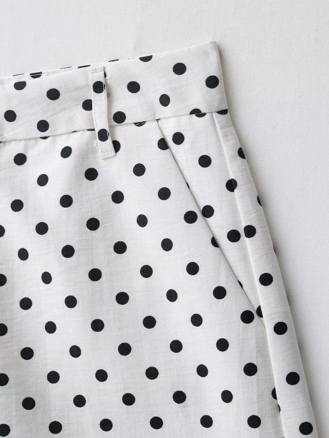 HH Fashion Women's Polka Dot Print Short Coats Autumn Long Sleeves Turtleneck Zipper With Pockets Drawstring Casual Jacket