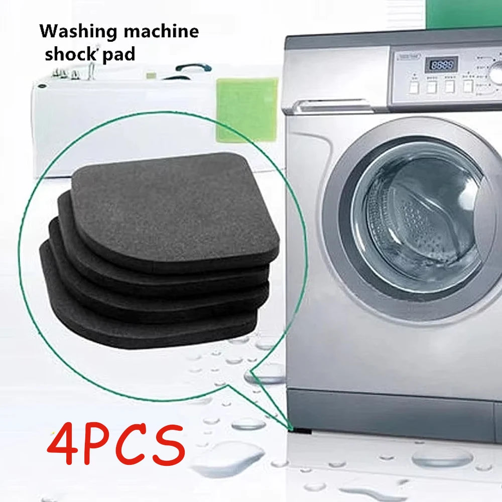 4pcs/set New Washing Machine Anti Vibration Pad Shock Proof Non Slip Foot Feet Mat Non-slip Mats Stand Refrigerator Home tools