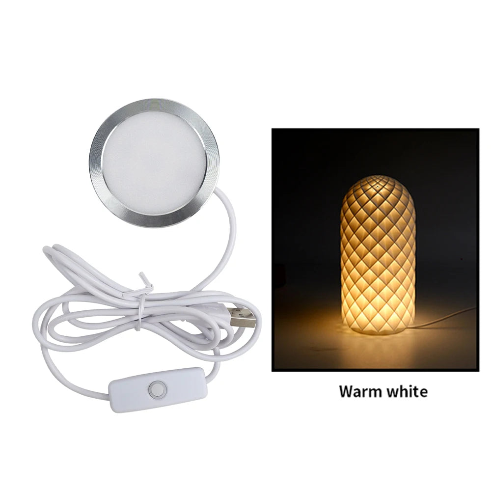 For Bambu Lab Led Lamp Kit 001 3D Printing DIY Model LED Lamp Kit 3D Printing Parts Led Lamp Kit 001 Rechargeable For Bambu Lab