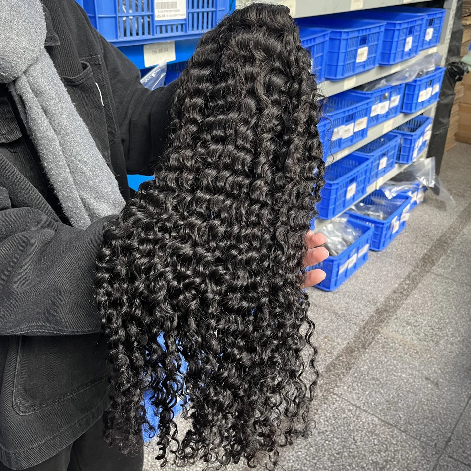 40 50 Inch Water Wave Curly Lace Front Wigs 13x4 13x6 HD Deep Wave Lace Frontal Wig 7x5 Glueless Human Hair Wigs For Women 300%