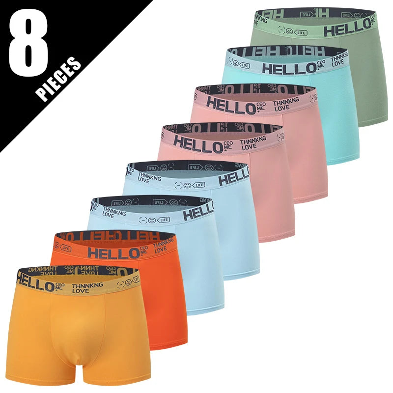 Lot de 5/10 boxers pour hommes, imprimé or noir, confortables et polyvalents, grande taille, sexy, pour jeunes hommes, loisirs sportifs, plage