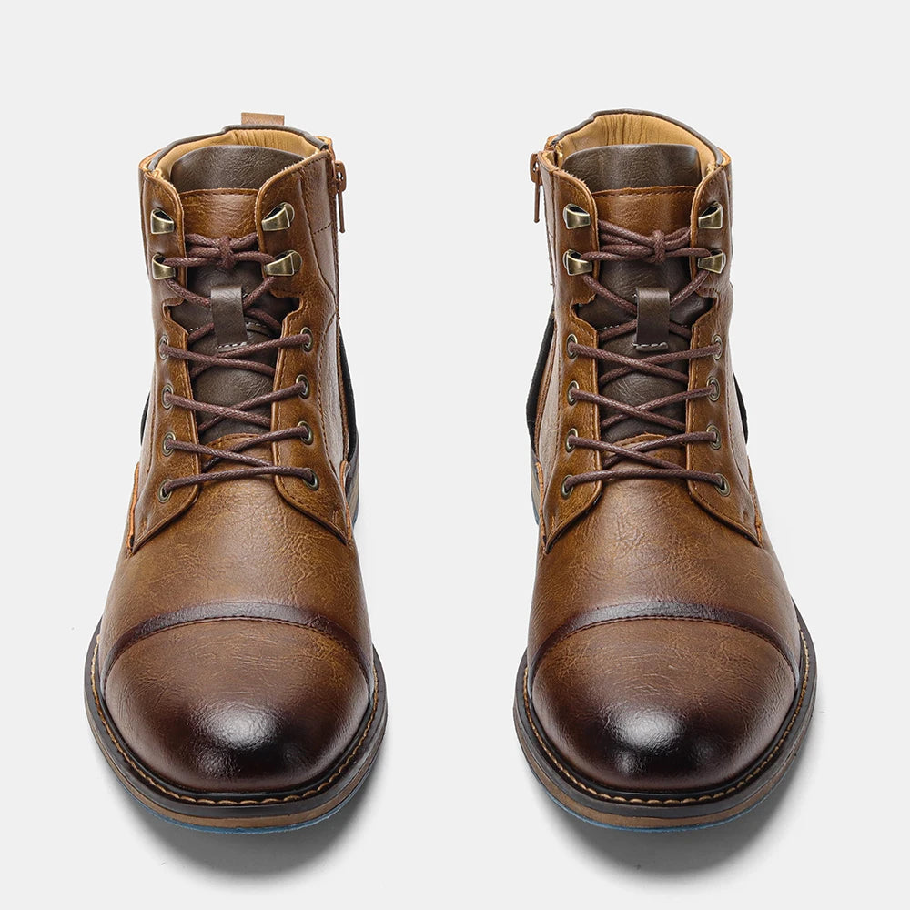 Size 7-13 Ankle Boots For Men Men's Leather boots Brand Boot for men #AL605