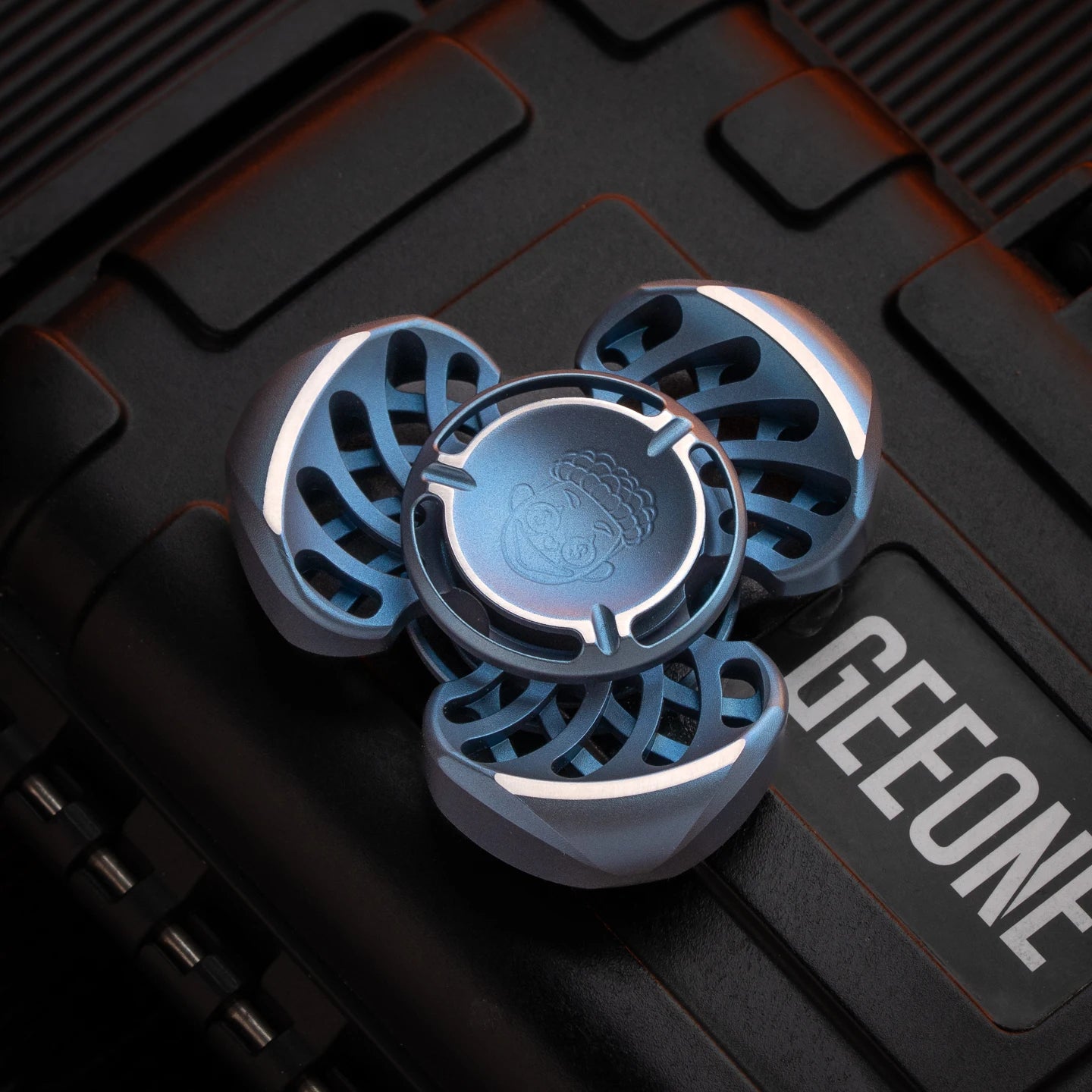 ZacLab Titanlegierung Stone Wash Fidget Spinner Edc Fidget Toys Stressabbau Erwachsenen Angst Spielzeug