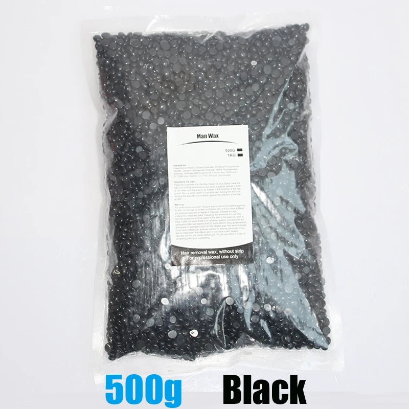 500g/200g/50g Hard Wax Beans for Hair Removal Body European Brazilian Pearl for Wax Warmer Waxing Beans for Wax Heater Machine