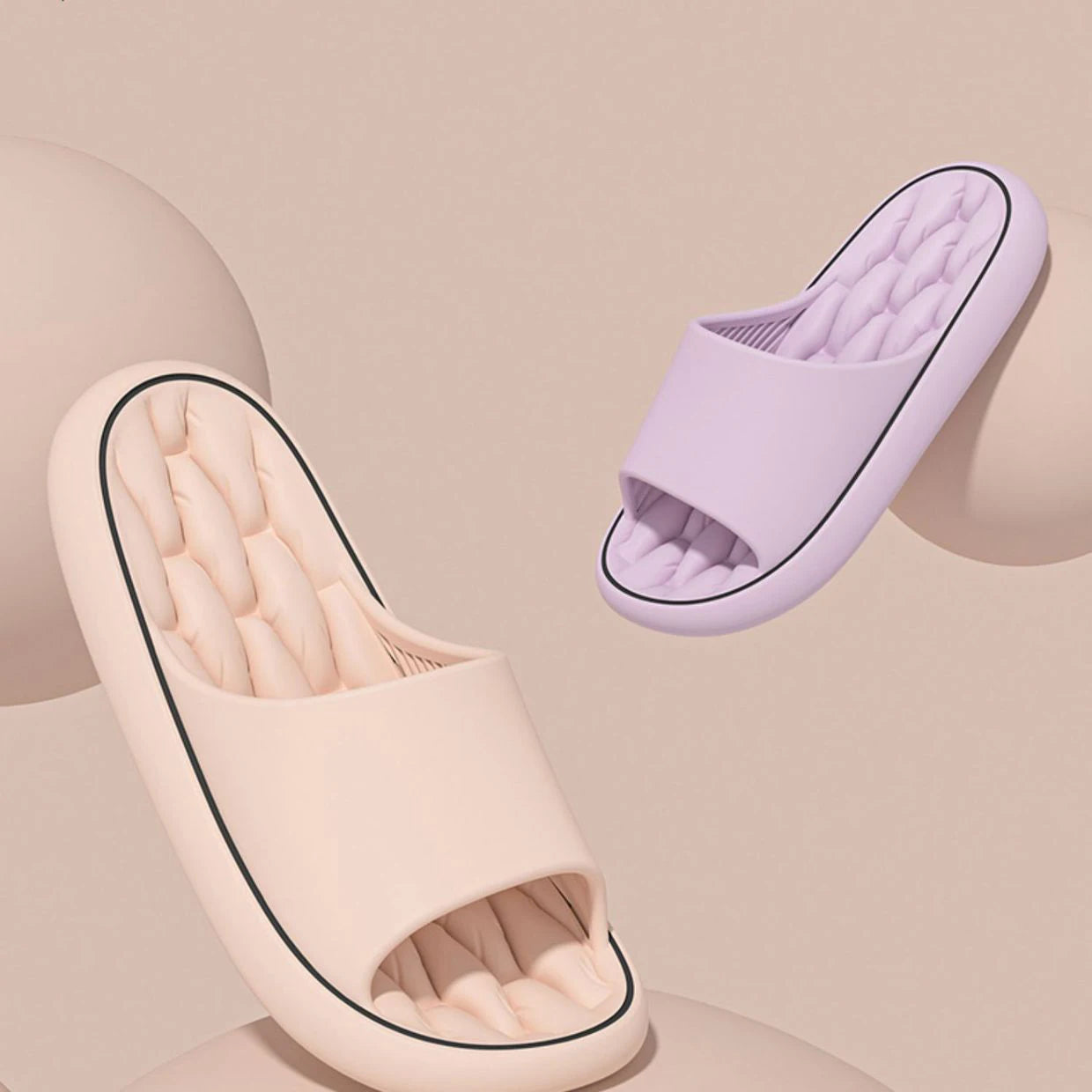 Super Light Soft Slippers Simple Fashion Slides EVA Elastic Shoes Colorful Sneakers In Door Bathroom Flip Flops
