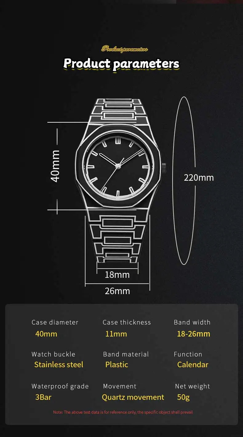 2025 Neue kreative Herren-Silikonuhr VA VA VOOM Marke Quarzuhrwerk Kreative Linien Freizeit Outdoor Sport Schwarz Armbanduhren