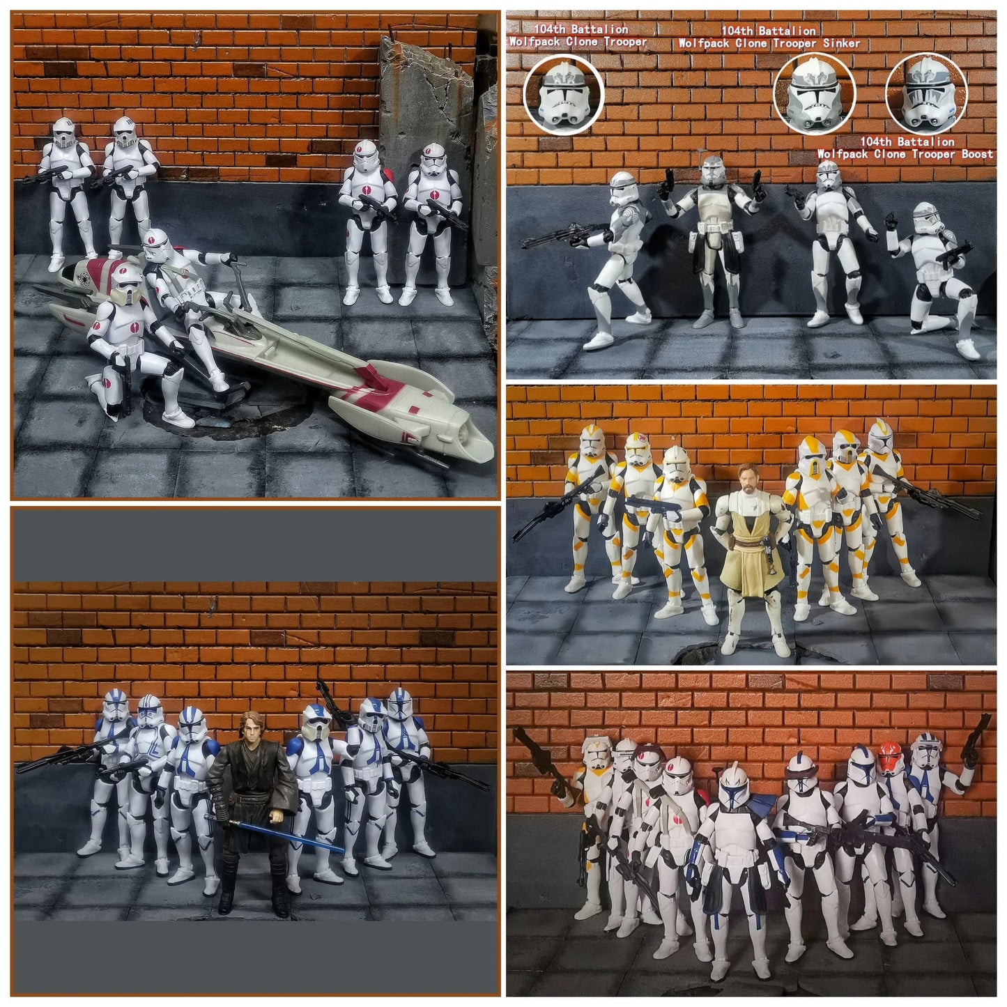 Star Wars 3.75 Inch Trooper 1/18 501st Legion Action Figure Hardcase REX Anakin Dogma Tup Toys Model Loose - Shoppiline
