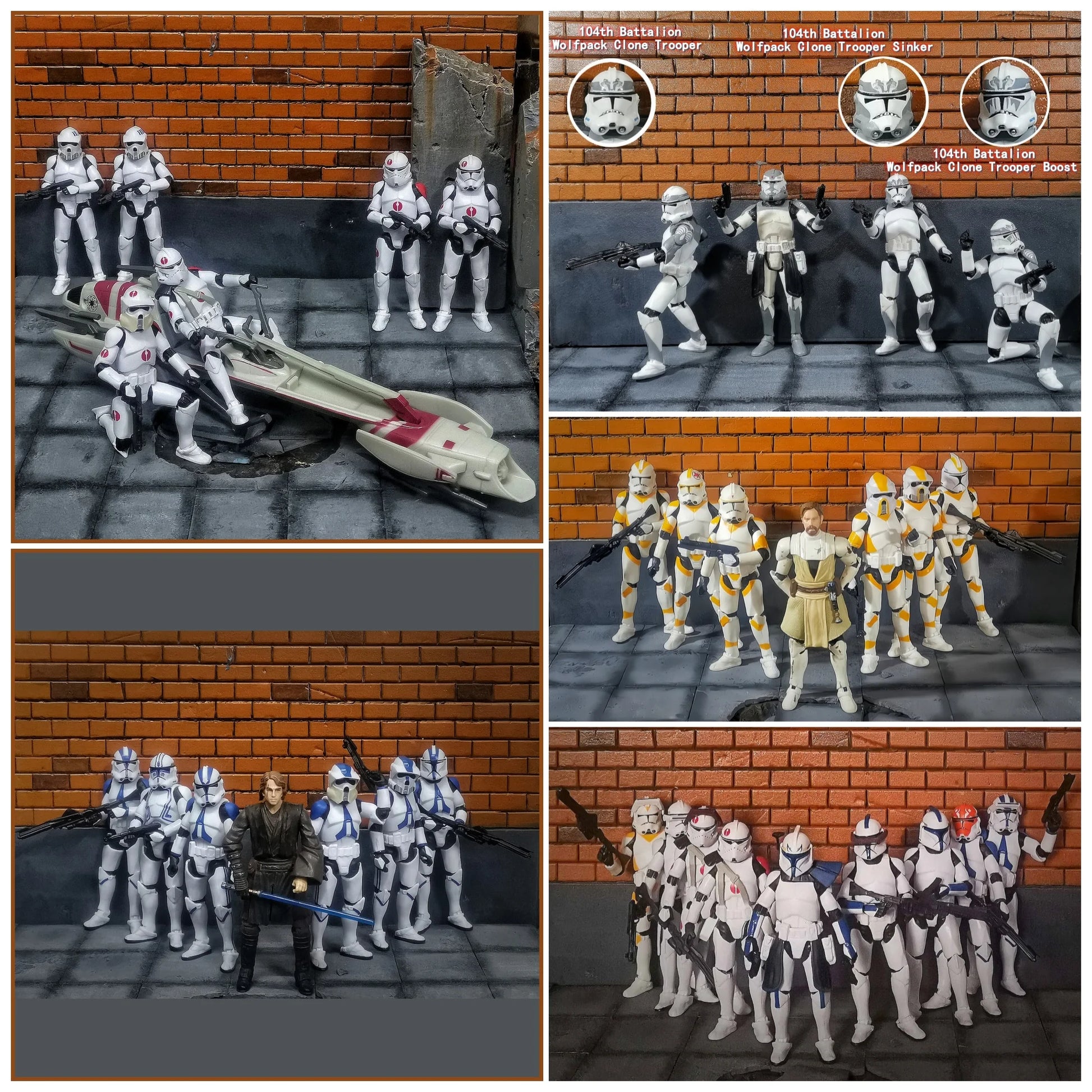 Star Wars 3.75 Inch Trooper 1/18 501st Legion Action Figure Hardcase REX Anakin Dogma Tup Toys Model Loose - Shoppiline
