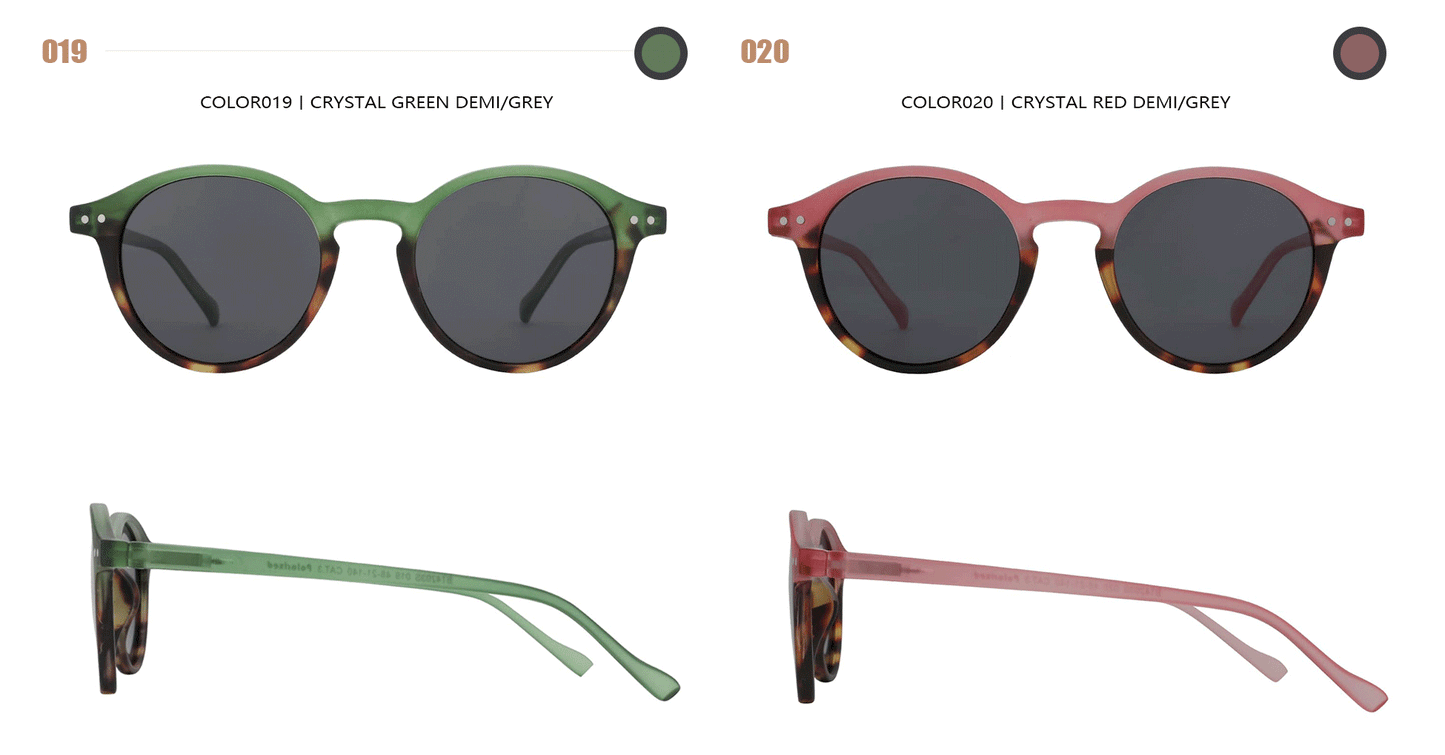 ZENOTTIC Lunettes de Soleil Rétro Polarisées 2023 2024 Hommes Femmes Vintage Petite Monture Ronde Lunettes de Soleil Verres Polarisés UV400 Nuance