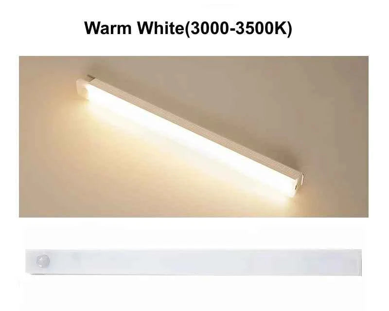AITHEA USB Rechargeable PIR Motion Sensor LED Bar Lights Dimmable Detector Night Light Portable Induction Cabinet Lamp for Room