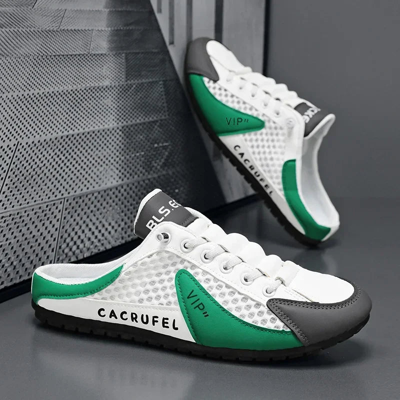 Men's Fashion Soft-soled Half Slippers Summer Men Trendy Bottom Casual Shoes Soft Sole Support Shoes Sneakers Zapatos De Hombre