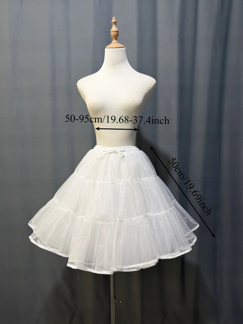 Lolita Super Stuffed Petticoat Boneless Violent Skirt Support Soft Yarn Short Duck Butt Korea Japan New