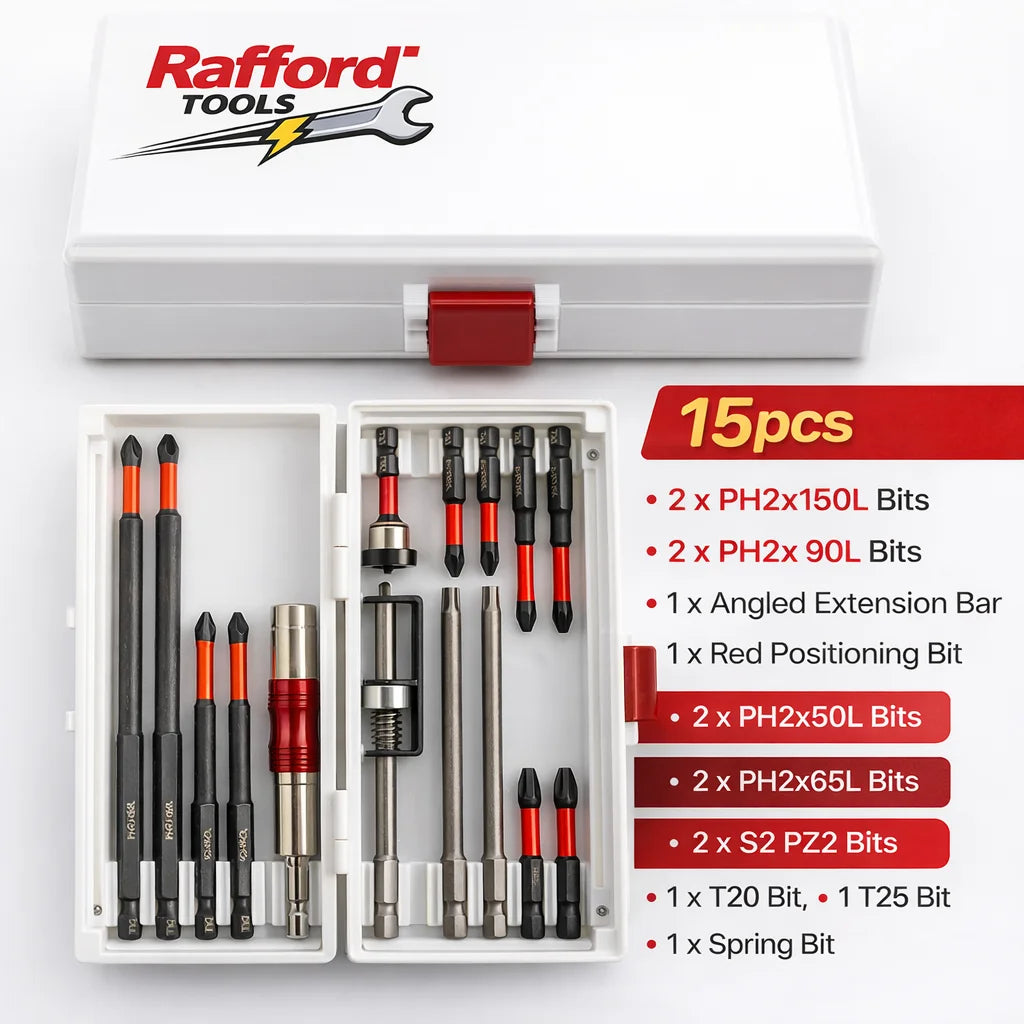 Magnetic Non-Slip Drill Bit Set 3/6/12 Pieces, S2 Steel, Crosshead and Impact Drill Bits, Suitable for Electric and Hand Drivers