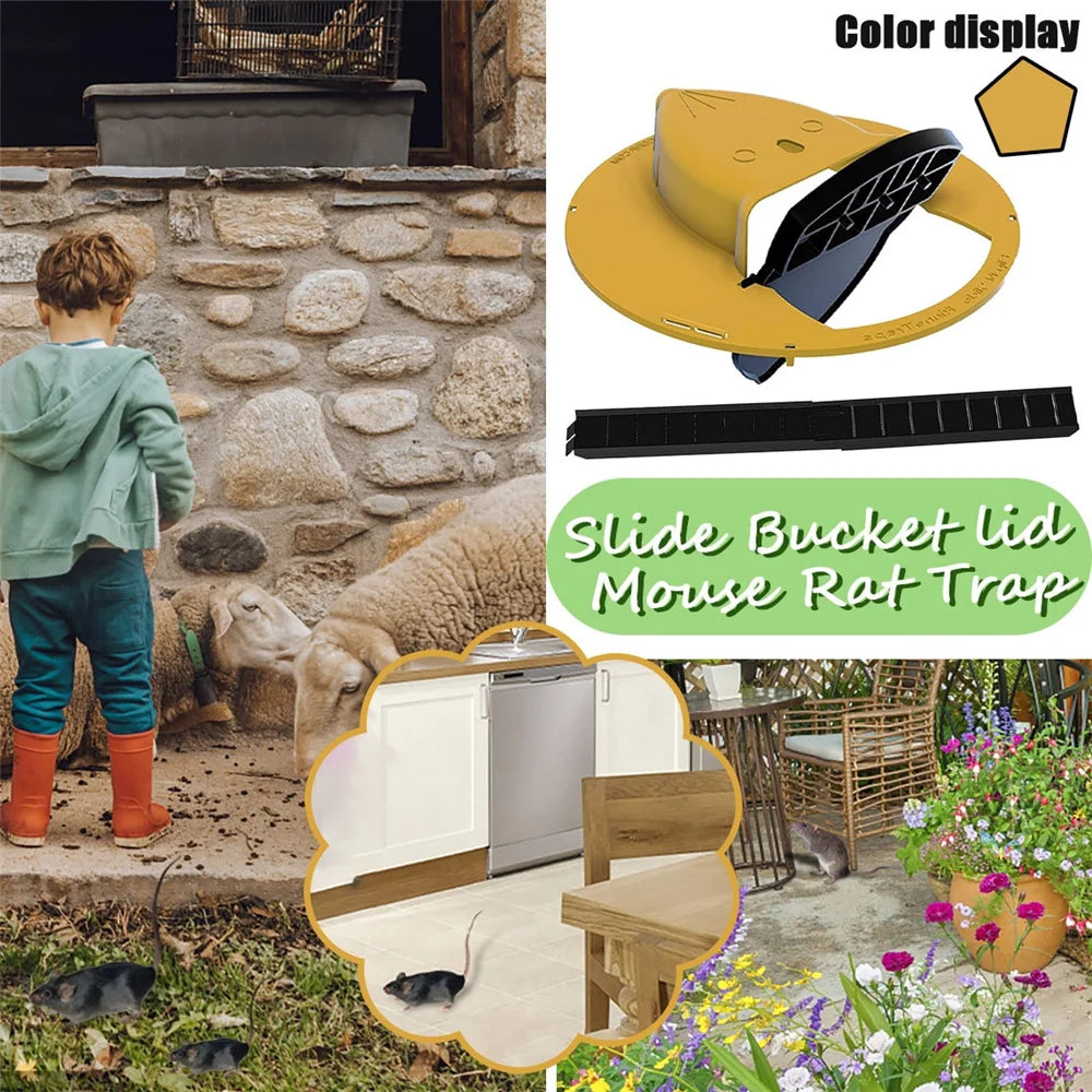 Intelligent Pitfall Mouse Catcher Trap Bucket Automatic Reset Flipping Sliding Bucket Lid Automatic Reset After Catching Mice - Shoppiline